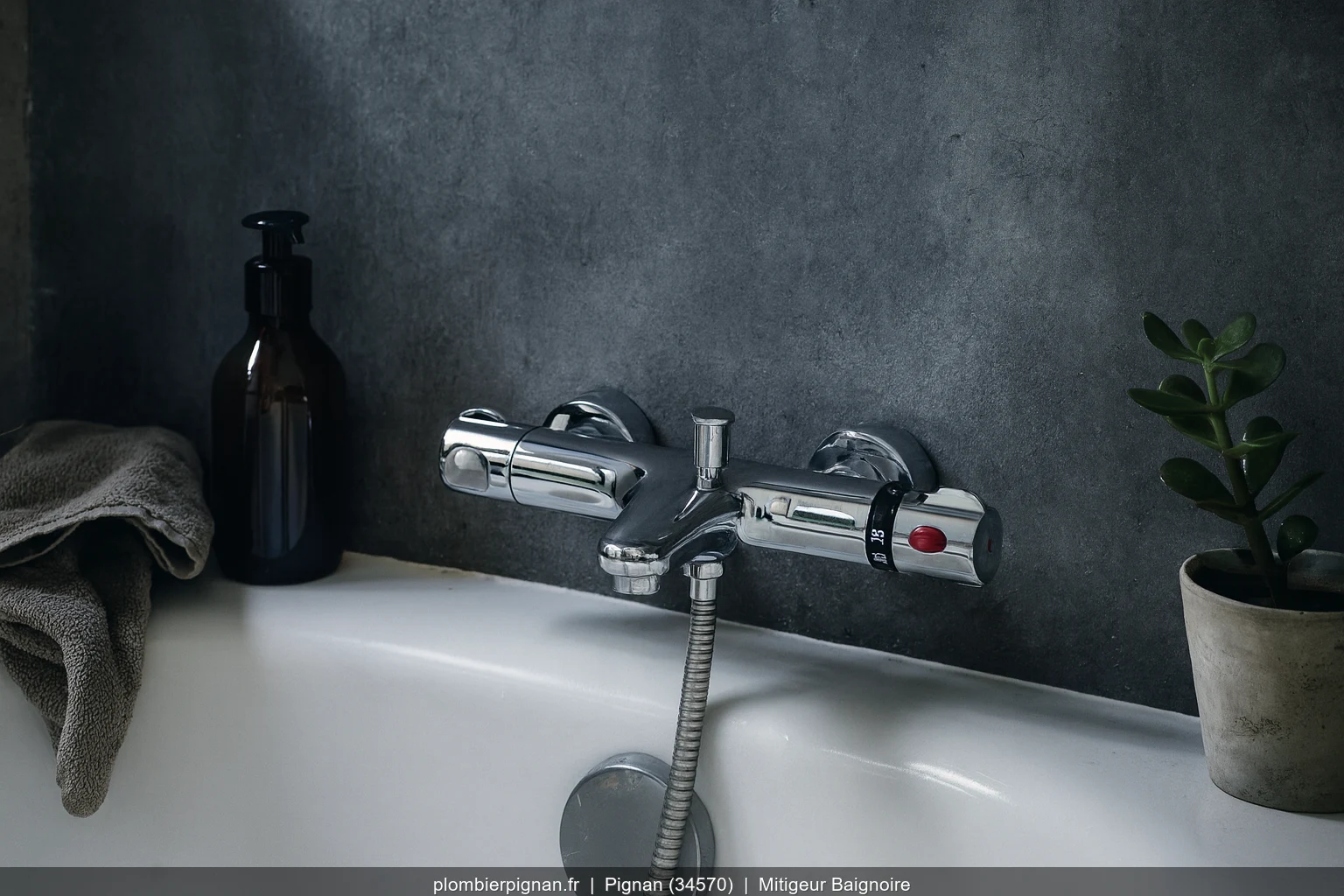 Installation mitigeur baignoire Grohe Grohtherm a Pignan (34570)